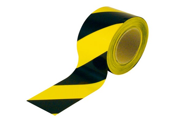 Cinta Delimitadora Amarillo Negro, 50mm x 33mts